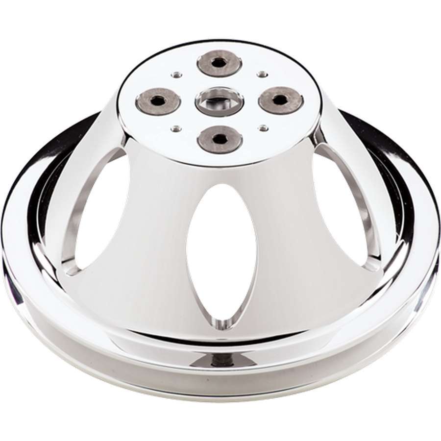 BILLET SPECIALTIES 80120 - Polished SBC 1 Groove Upper Pulley image
