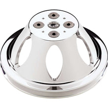 Load image into Gallery viewer, BILLET SPECIALTIES 80120 - Polished SBC 1 Groove Upper Pulley image