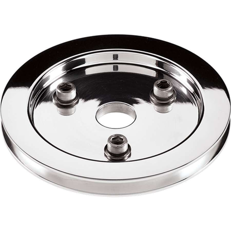 BILLET SPECIALTIES 81120 - Polished SBC 1 Groove Lower Pulley image