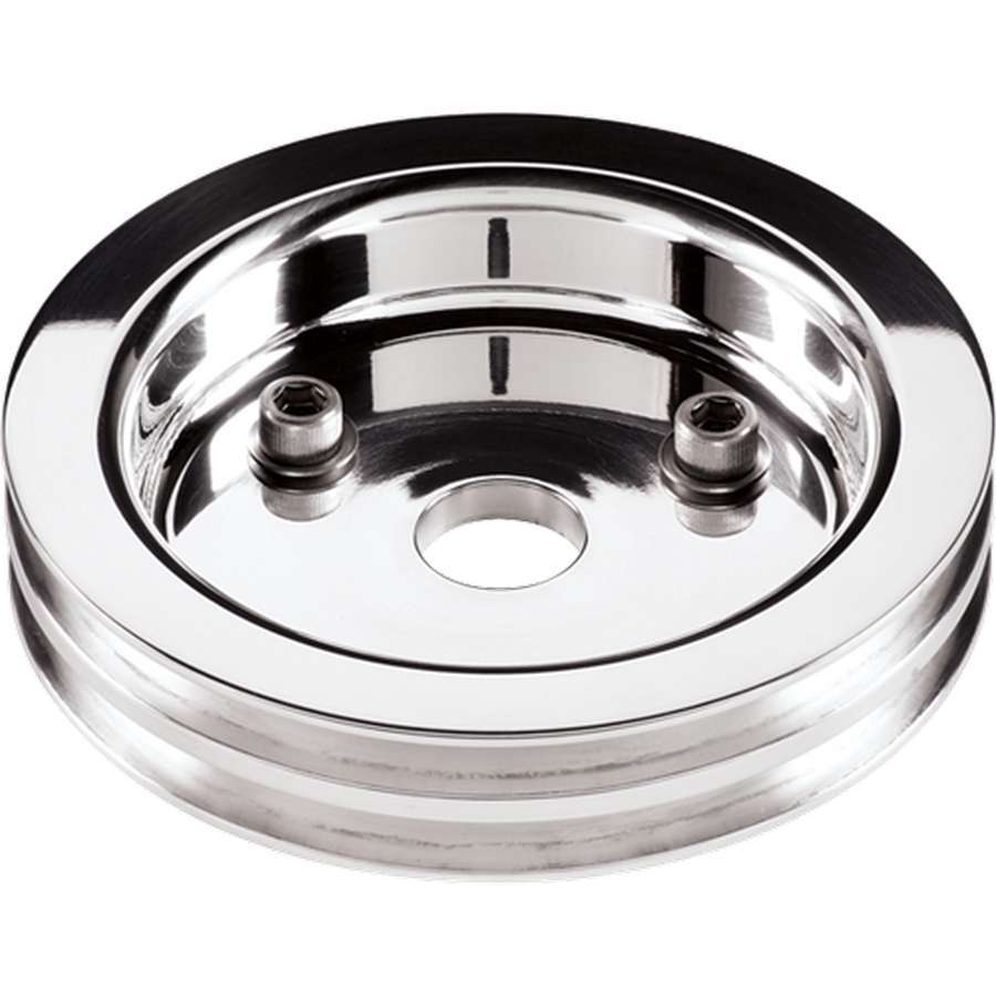 BILLET SPECIALTIES 81220 - Polished SBC 2 Groove Lower Pulley image