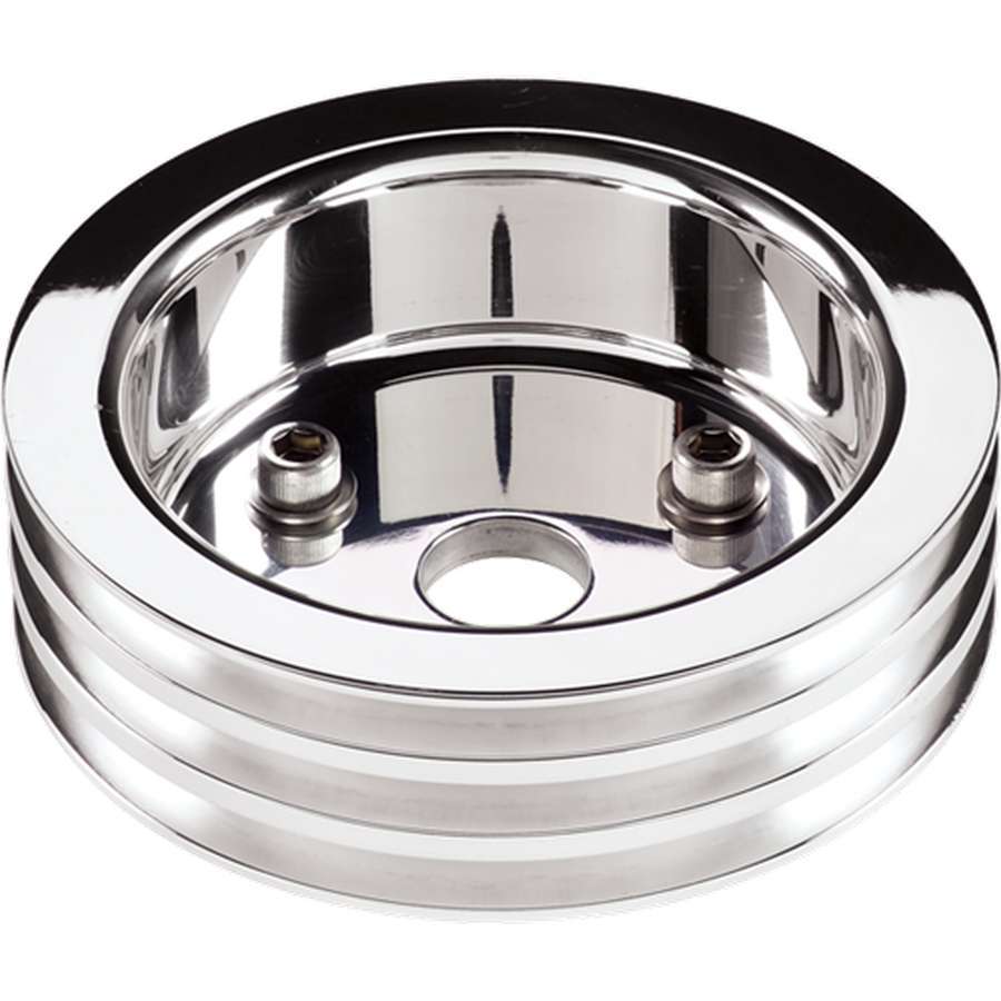 BILLET SPECIALTIES 81320 - Polished SBC 3 Groove Lower Pulley image