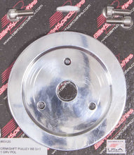 Load image into Gallery viewer, BILLET SPECIALTIES 83120 - Polished BBC 1 Groove Lower Pulley image