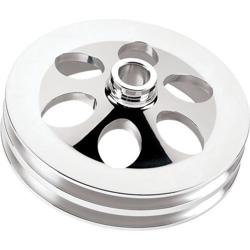 BILLET SPECIALTIES 86520 - Power Steering Pulley 2 Groove Press on 77-  GM image