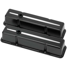 Load image into Gallery viewer, BILLET SPECIALTIES 95224 - SBC Tall Valve Covers Black image