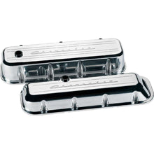 Load image into Gallery viewer, BILLET SPECIALTIES 96023 - BBC Valve Covers Chevy Logo Short image