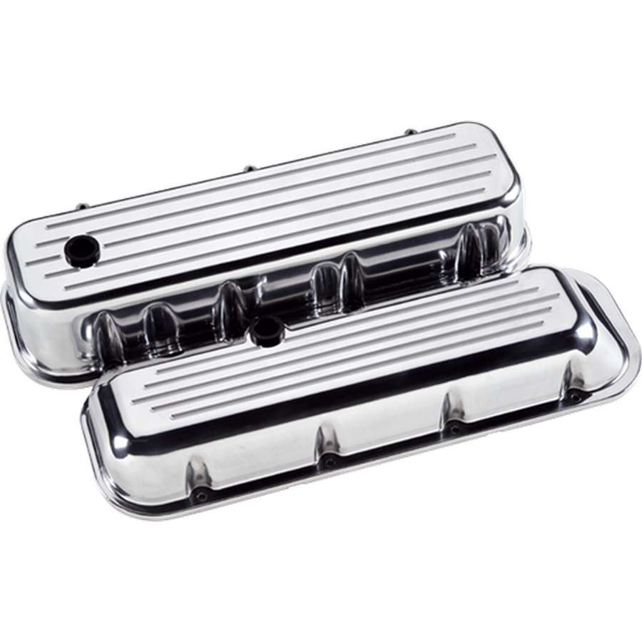 BILLET SPECIALTIES 96120 - BBC Tall Valve Covers Ball Milled image