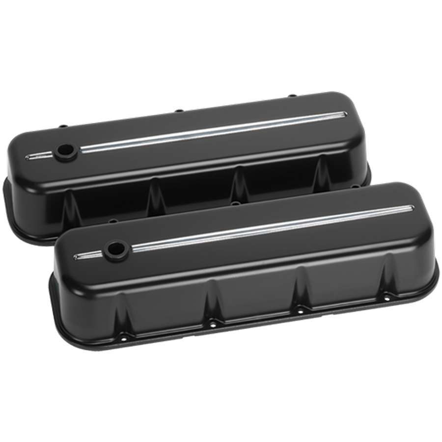 BILLET SPECIALTIES 96124 - BBC Tall Valve Covers Black image