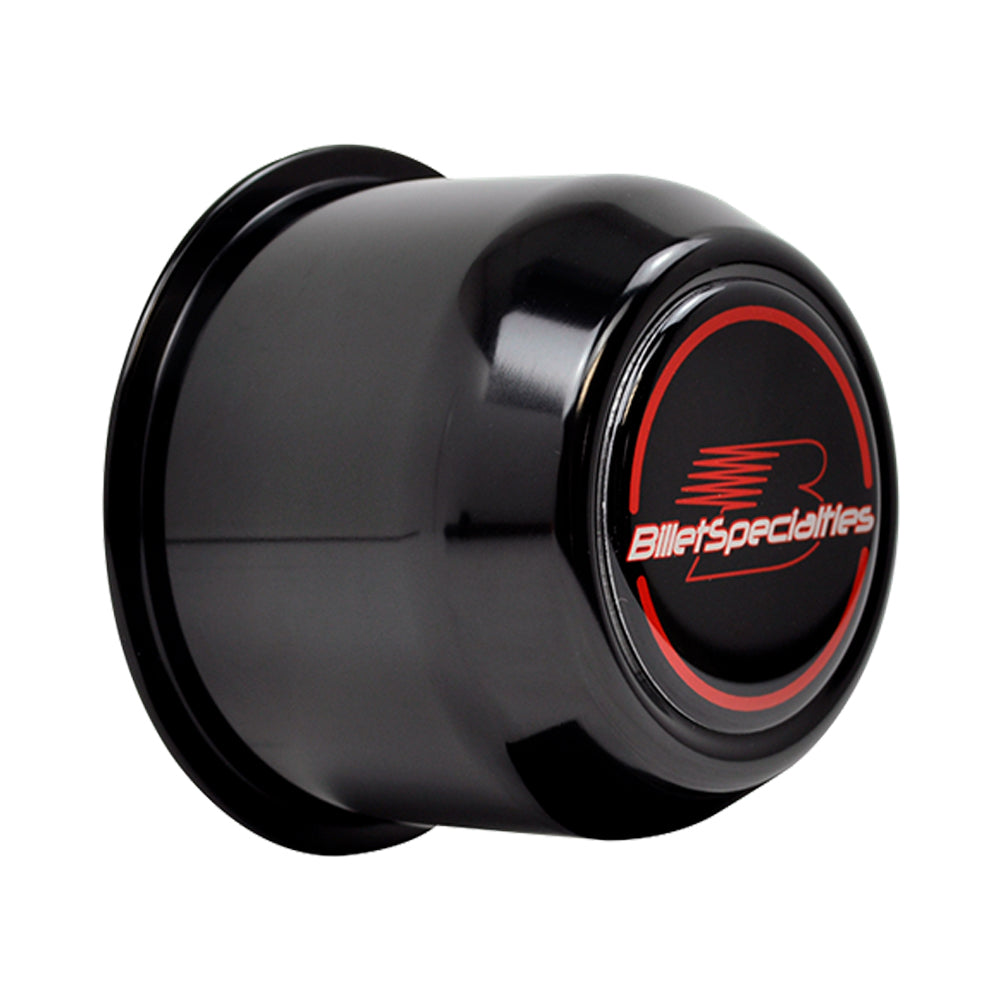 BILLET SPECIALTIES 999084B - Center Cap Push Tru 3.2 90 CB Black 2-1/2in TALL image