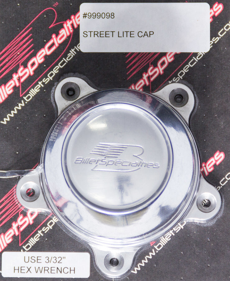 BILLET SPECIALTIES 999098 - Street Lite Center Cap W/Screws image