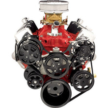 Load image into Gallery viewer, BILLET SPECIALTIES BLK13220 - SBC Tru Track Pulley System Black image