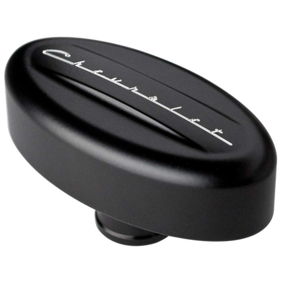 BILLET SPECIALTIES BLK20923 - Breather Valve Cover Retro Black Chevrolet image