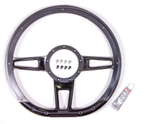 Load image into Gallery viewer, BILLET SPECIALTIES BLK29409 - Steering Wheel Formula D-Shaped 14in Black image