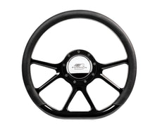 Load image into Gallery viewer, BILLET SPECIALTIES BLK29475 - Steering Wheel 14in D-Sh ape Prism Black image
