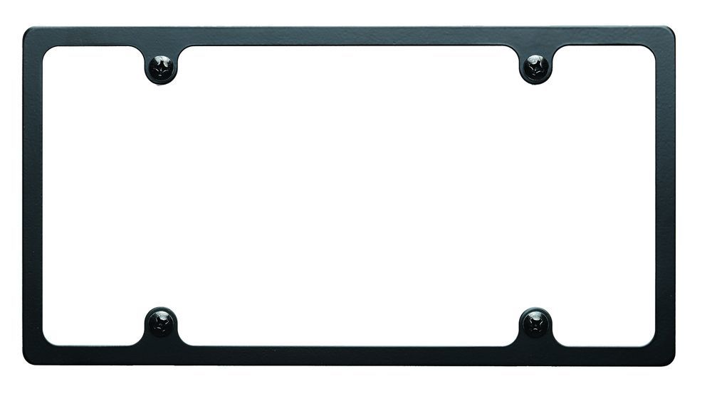 BILLET SPECIALTIES BLK55020 - License Plate Frame Slim Line Black image