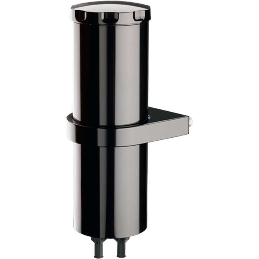 BILLET SPECIALTIES BLK77109 - Overflow Tank 8.75in Smooth w/Bracket Black image