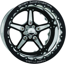 Load image into Gallery viewer, BILLET SPECIALTIES BRDB35106145N - Street Lite Black Wheel 15X10 4.5in BS image