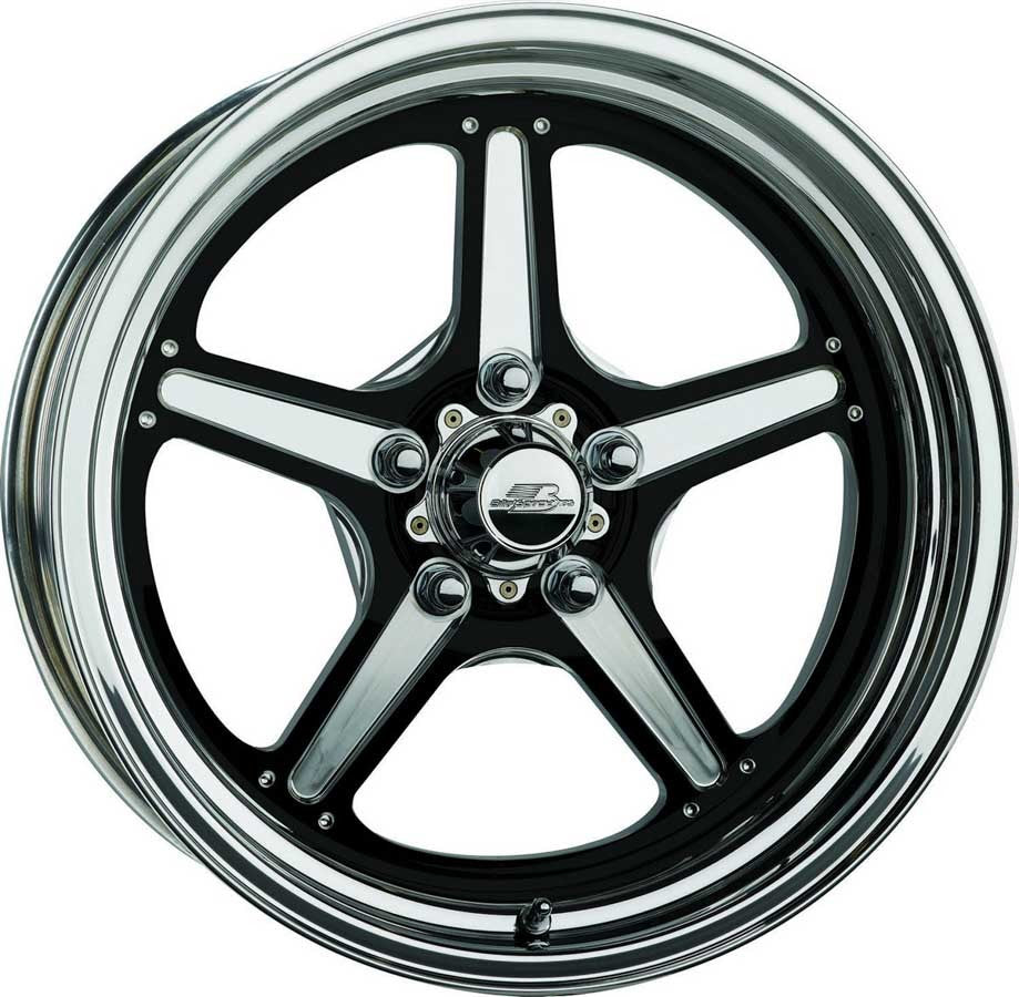 BILLET SPECIALTIES BRS035106135N - Street Lite Black Wheel 15x10 3.5in BS image