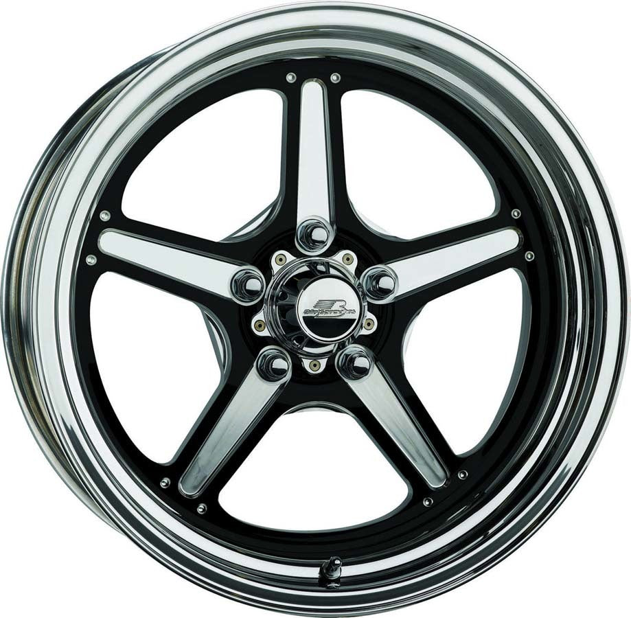 BILLET SPECIALTIES BRS035406122N - Street Lite Black Wheel 15x4 2.25in BS image