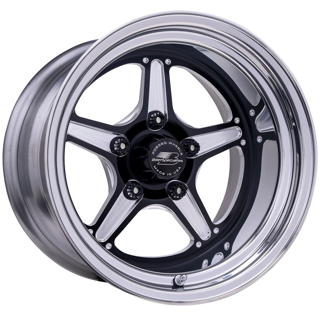 BILLET SPECIALTIES BRS23510L6135 - Street Lite Black Wheel 15X10 3.5IN BS image