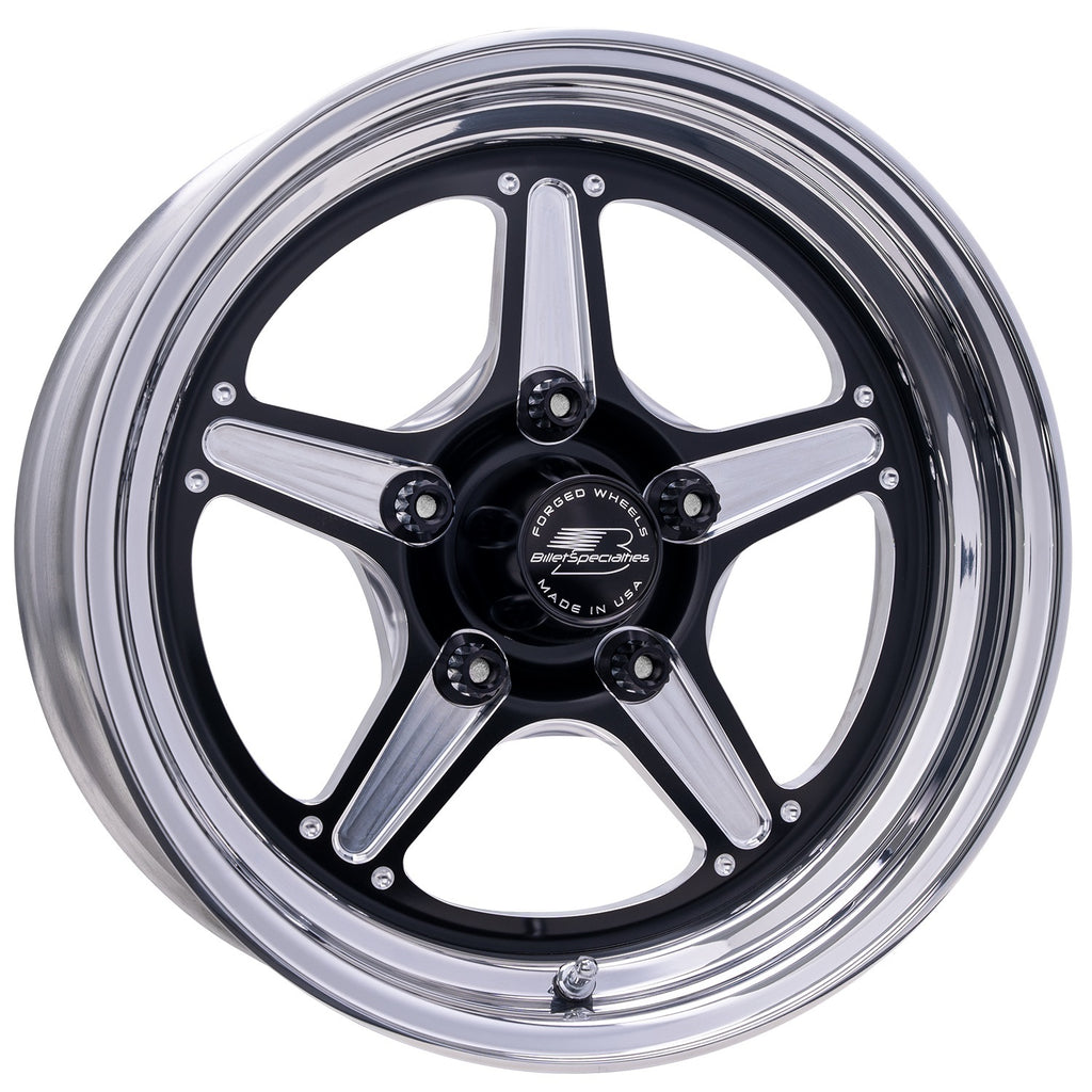 BILLET SPECIALTIES BRS23535F6117 - Street Lite Black Wheel 15X3.5 1.75IN BS image