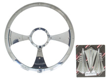 Load image into Gallery viewer, BILLET SPECIALTIES P34092 - Stiletto - Profile Steering Wheel 15.5in image