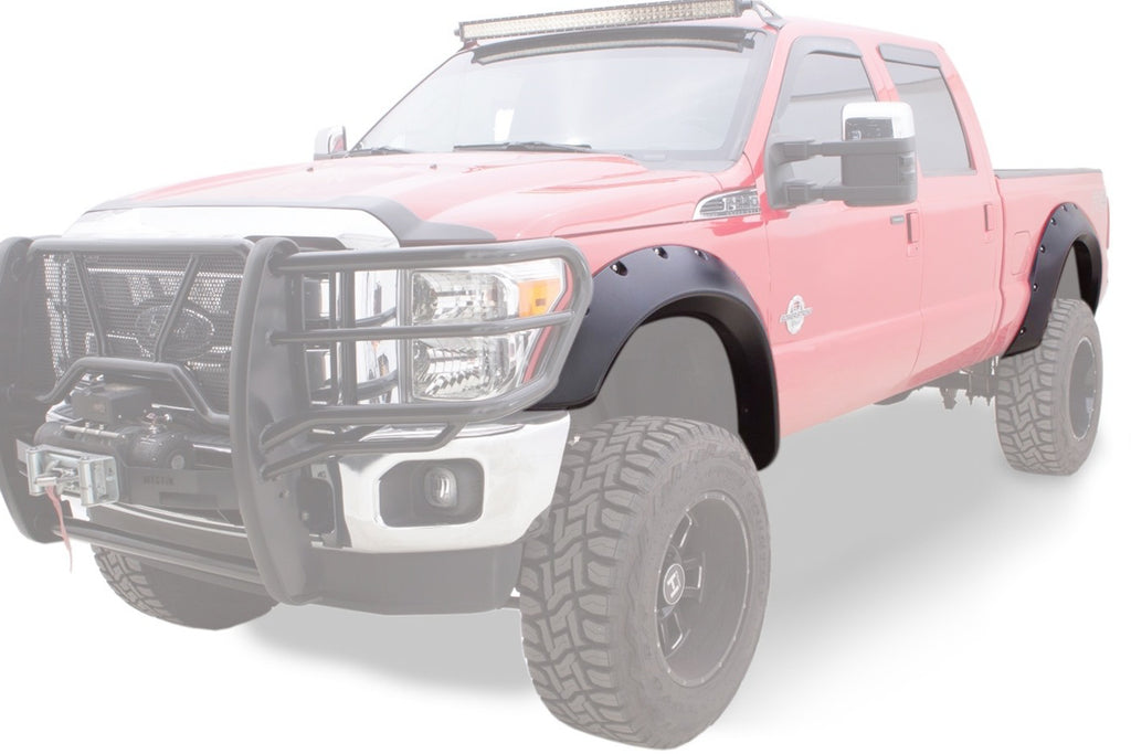 BUSHWACKER 20940-02 - 11-16 Ford SUper Duty Cut Out Fender Flares image