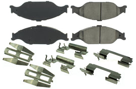CENTRIC BRAKE PARTS 104.08040 - Posi-Quiet Semi-Metallic Brake Pads with Hardwar image