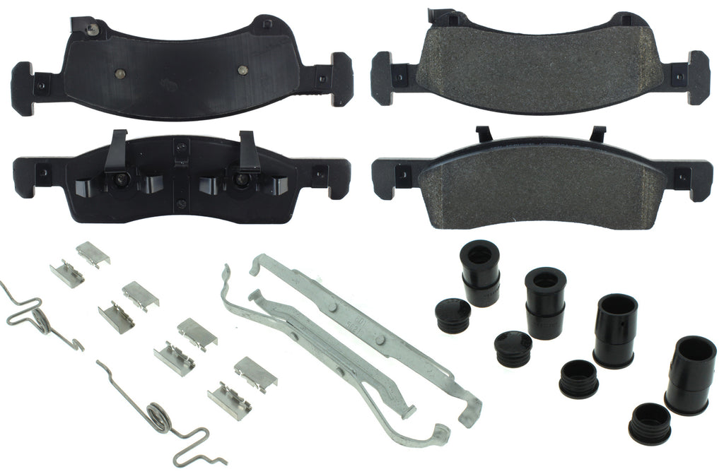 CENTRIC BRAKE PARTS 104.09340 - Posi-Quiet Semi-Metallic Brake Pads with Hardwar image