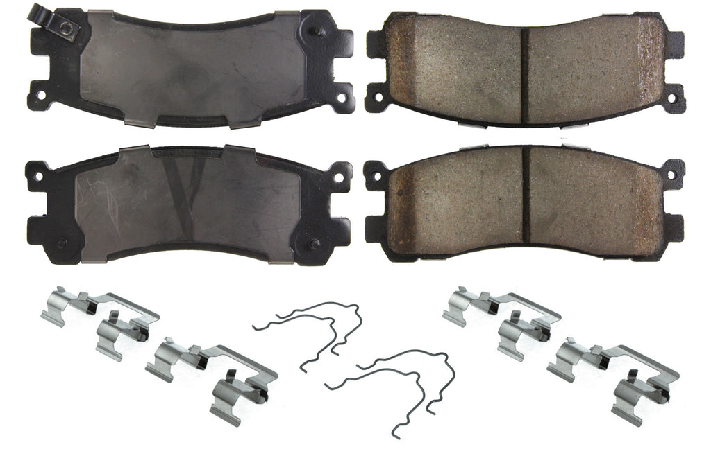 CENTRIC BRAKE PARTS 105.05530 - Posi-Quiet Ceramic Brake Pads with Shims and Har image
