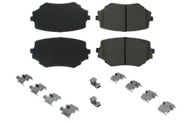 CENTRIC BRAKE PARTS 105.06800 - Posi-Quiet Ceramic Brake Pads with Shims and Har image
