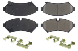 CENTRIC BRAKE PARTS 105.07530 - Posi-Quiet Ceramic Brake Pads with Shims and Har image