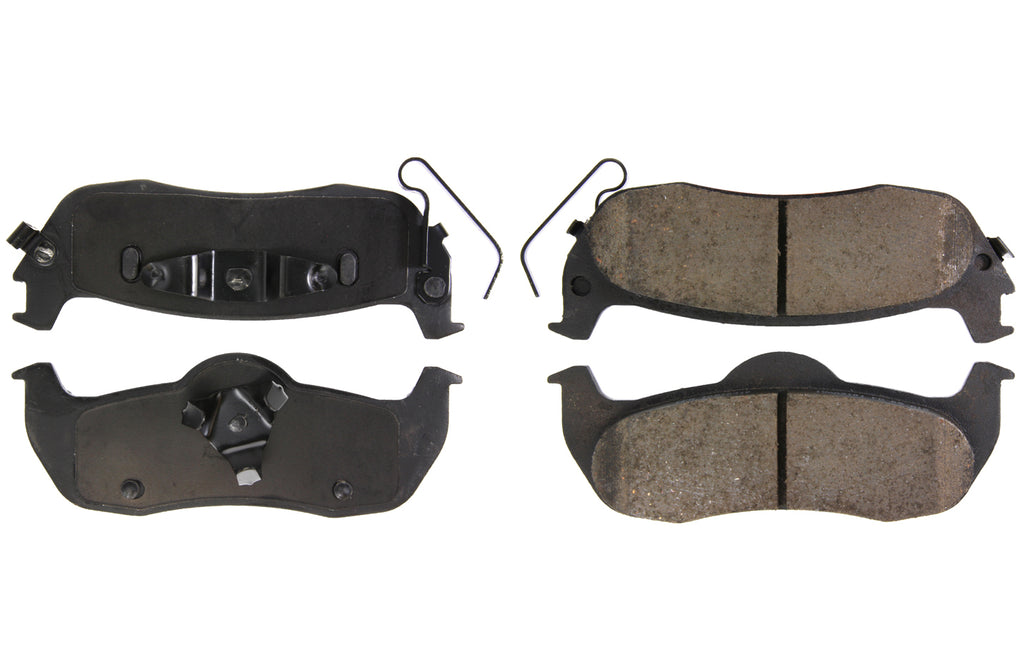 CENTRIC BRAKE PARTS 105.10410 - Posi-Quiet Ceramic Brake Pads with Shims and Har image
