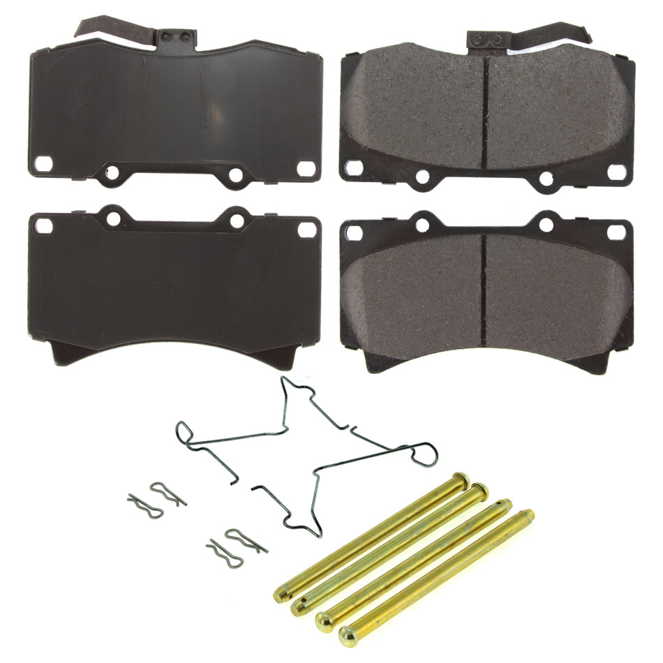 CENTRIC BRAKE PARTS 105.11190 - Posi-Quiet Ceramic Brake Pads with Shims and Har image