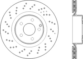 CENTRIC BRAKE PARTS 128.35120 - Premium OE Design Drille d Brake Rotor image