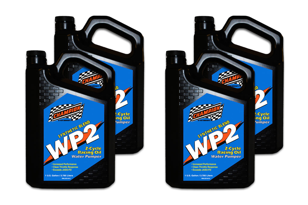 CHAMPION BRAND 4090N-4 - WP2 2 Cycle Racing Oil JASO FD Case 4 x 1Gallon image