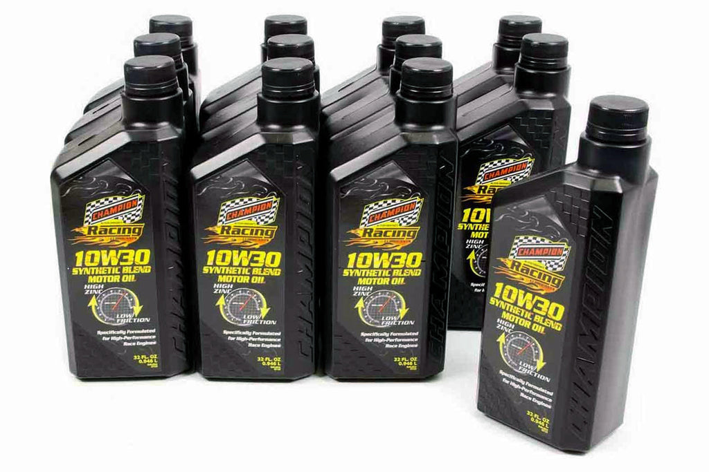 CHAMPION BRAND 4104H-12 - 10w30 Synthetic Racing Oil 12x1Qt image