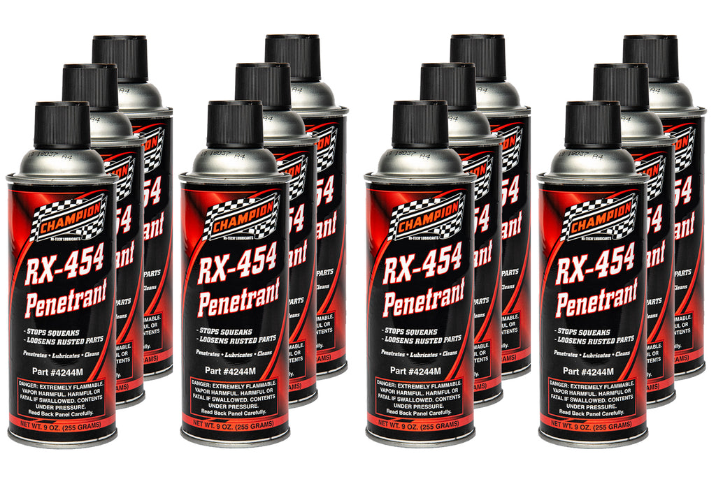 CHAMPION BRAND 4244M-12 - RX-454 Penetrant Case 12 x 9oz 50 State Formula image