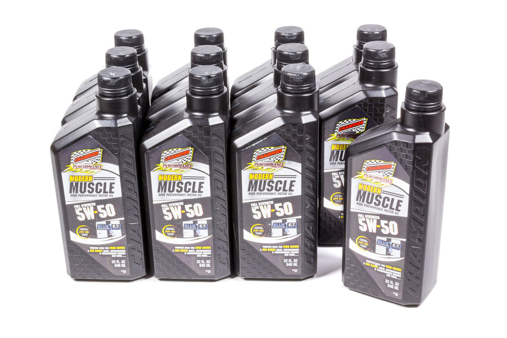 CHAMPION BRAND 4403H-12 - Modern Muscle 5w50 Oil Case 12x1Qt. Full Syn. image