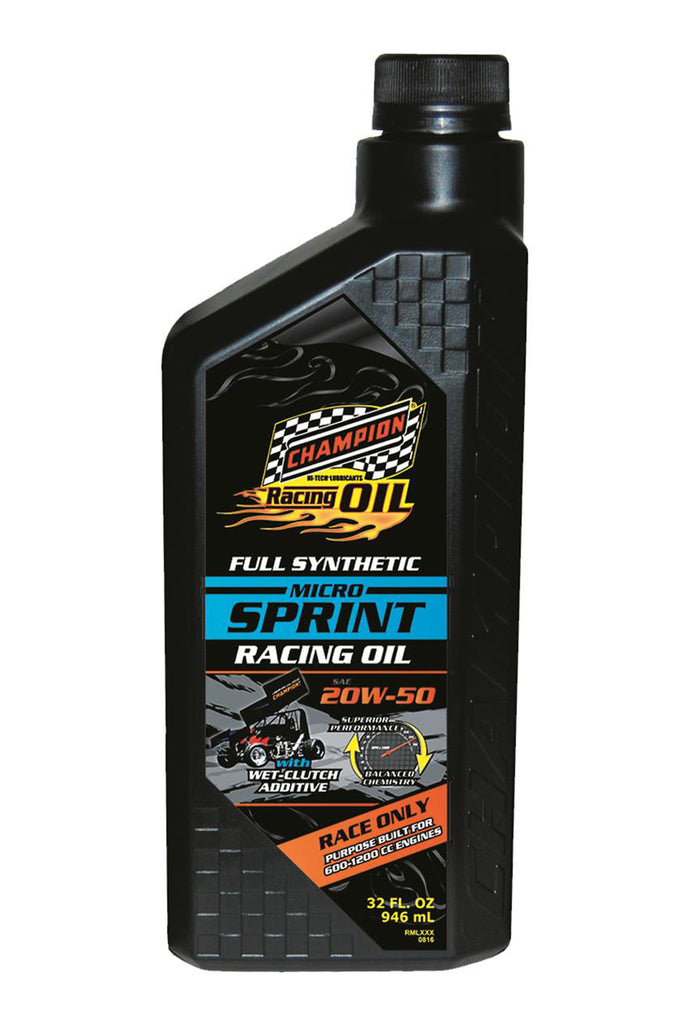 CHAMPION BRAND 4446H - Micro Sprint Oil 20w50 1 Quart image