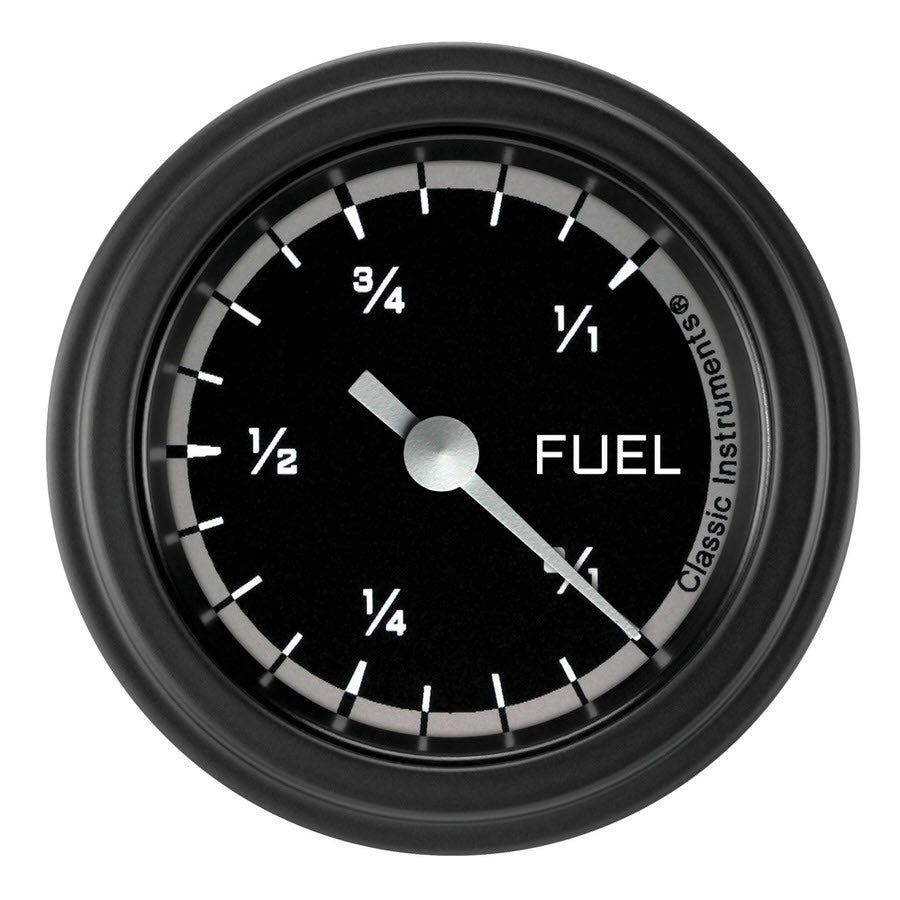 CLASSIC INSTRUMENTS AX109GBLF - Autocross Grey Fuel Gaug e 2-1/8 Full Sweep image