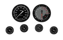 Load image into Gallery viewer, CLASSIC INSTRUMENTS AX151GBLF - Autocross Grey 6 Gauge Set 2-1/8 Full Sweep image