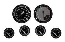 Load image into Gallery viewer, CLASSIC INSTRUMENTS AX251GBLF - Autocross Grey 6 Gauge Set 2-5/8 Short Sweep image
