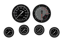 Load image into Gallery viewer, CLASSIC INSTRUMENTS AX351GBLF - Autocross Grey 6 Gauge Set 2-5/8 Full Sweep image