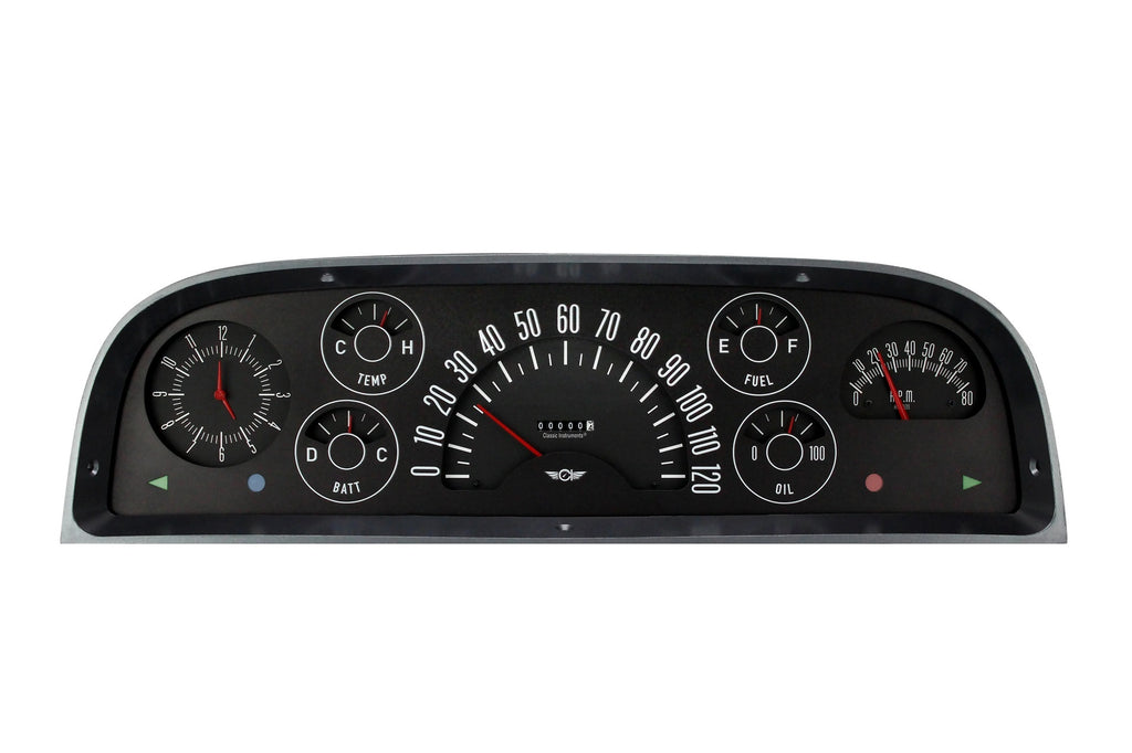 CLASSIC INSTRUMENTS CT60B - 60-63 Chevy Truck Gauge Set Black image