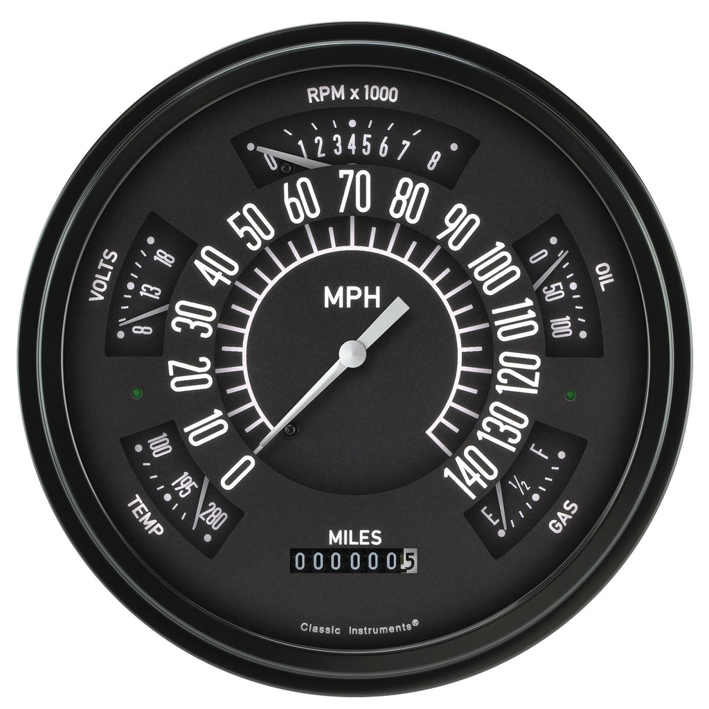 CLASSIC INSTRUMENTS FB66B - 66-77 Ford Bronco Black  image