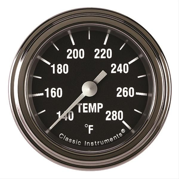 CLASSIC INSTRUMENTS HR126SLF-12 - Hot Rod Temperature Gaug e 2-1/8 Full Sweep image