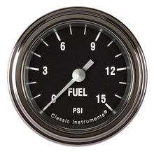 Load image into Gallery viewer, CLASSIC INSTRUMENTS HR145SLF - Hot Rod Fuel Pressure 15 PSI 2-1/8 Full Sweep image