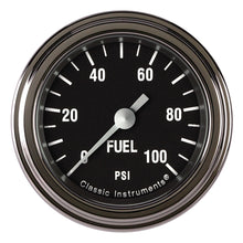 Load image into Gallery viewer, CLASSIC INSTRUMENTS HR146SLF - Hot Rod Fuel Pressure 100 PSI 2-1/8 Full Sweep image
