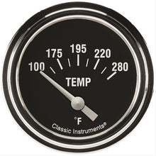 Load image into Gallery viewer, CLASSIC INSTRUMENTS HR226SLF-04 - Hot Rod Temperature Gaug e 2-5/8 Short Sweep image