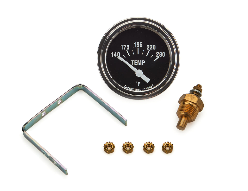 CLASSIC INSTRUMENTS HR226SLF-06 - Hot Rod Temperature Gaug e 2-5/8 Short Sweep image
